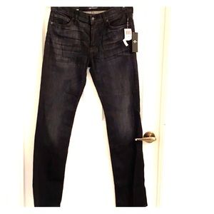 7 for all mankind Slim Straight Jeans Black-NEW